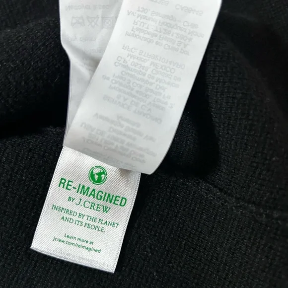 J.CREW open front sweater blazer black relaxed fit office work size L - Picture 9 of 11